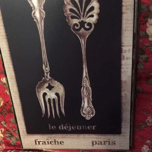 COPY - Fork & Spoon picture 18x11 Bon Appetit Wal… - Picture 3 of 6